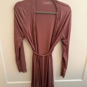 Victoria's Secret Dusty Rose Lace Robe